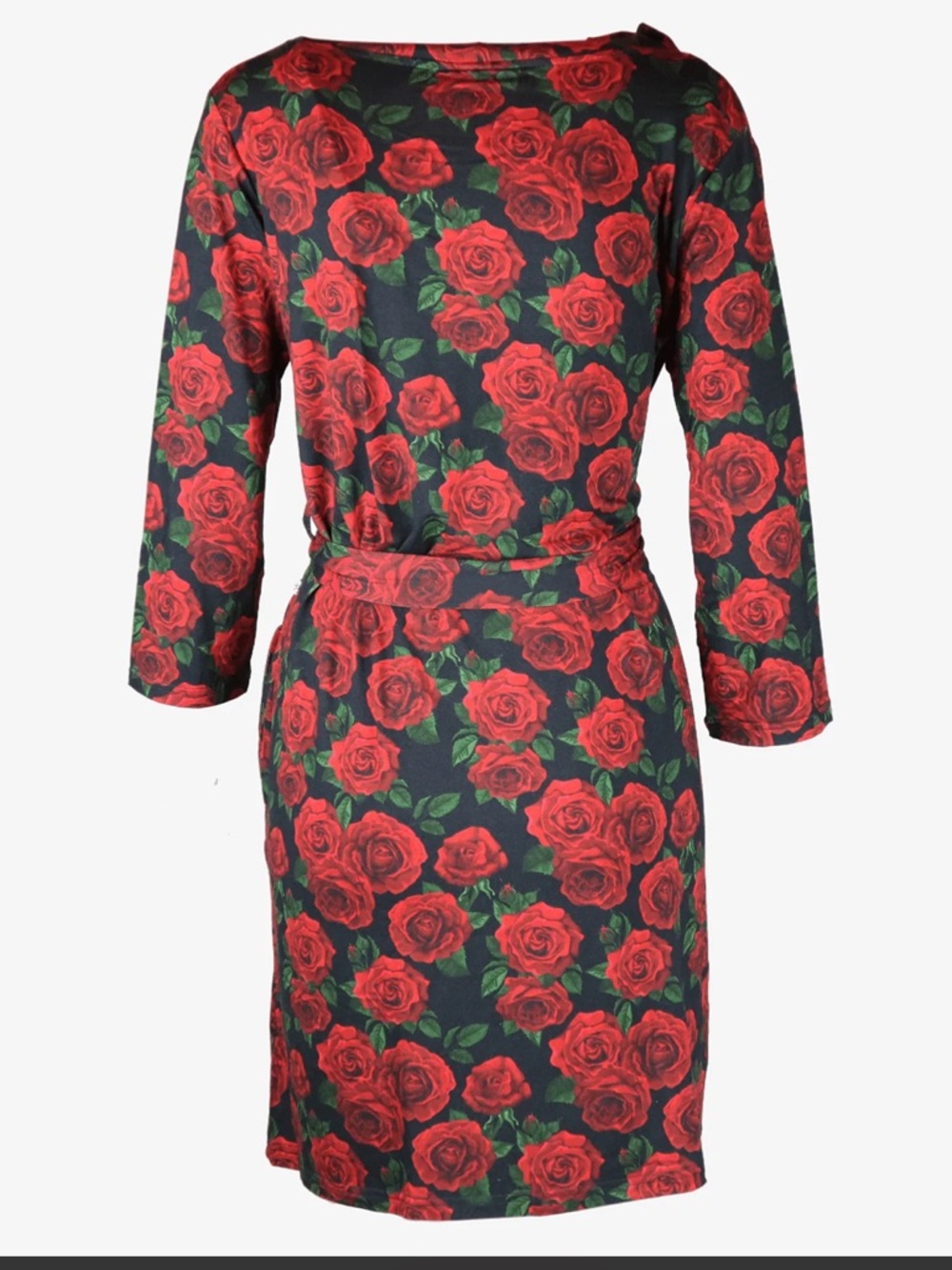 Bums and Roses Natural Bamboo Rose Robe - Picture 4 of 8